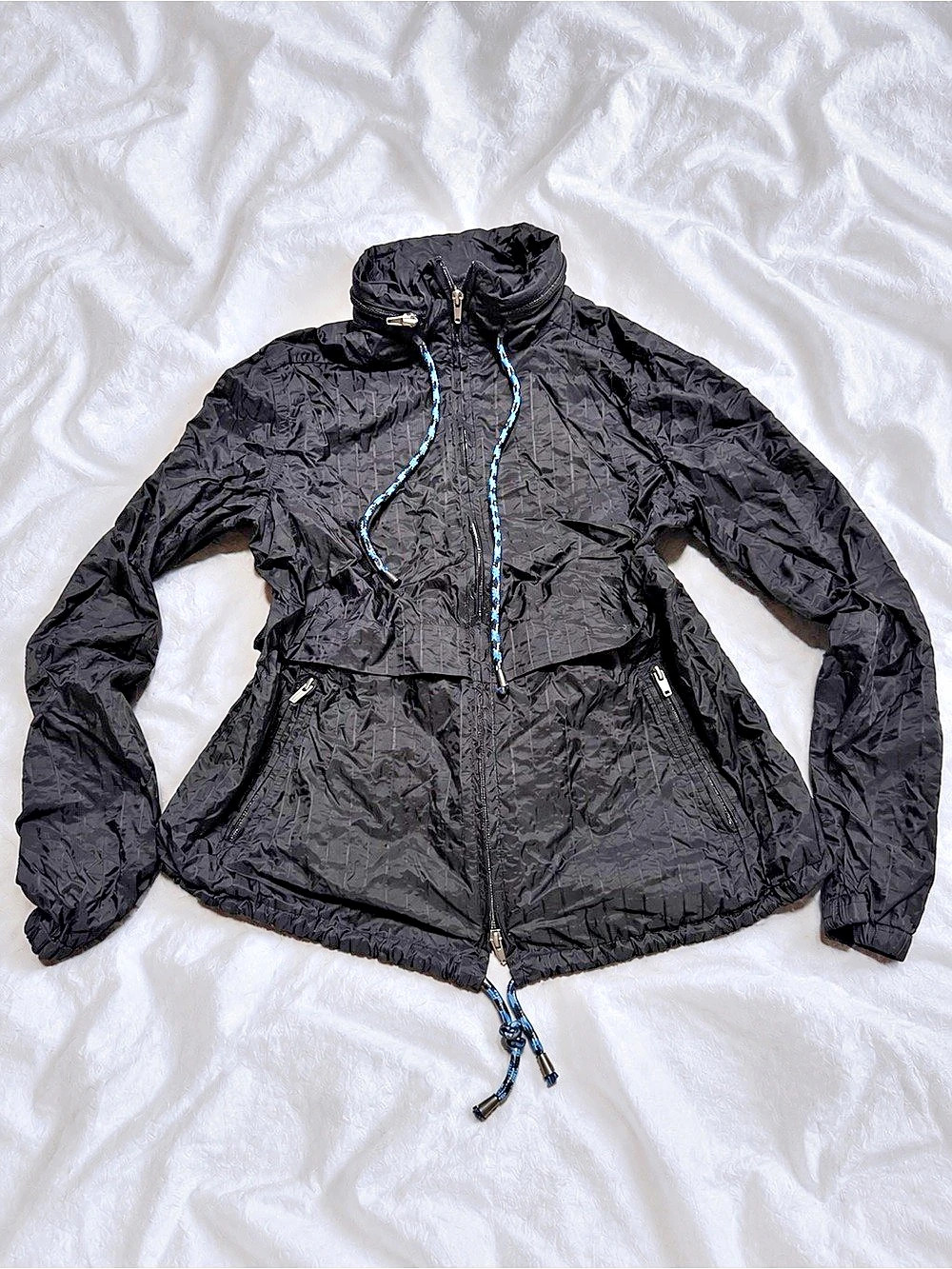Free People Black Hooded Puffer Jacket